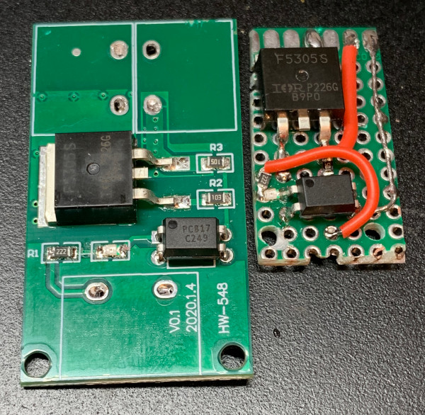 comparing original FET with rebuilt one