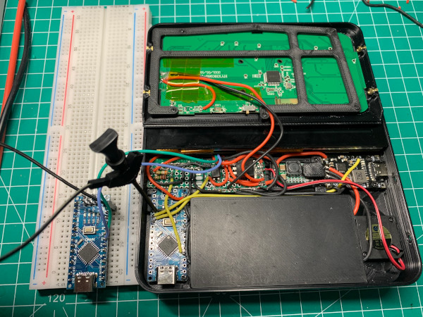 two arduinos during firmware development