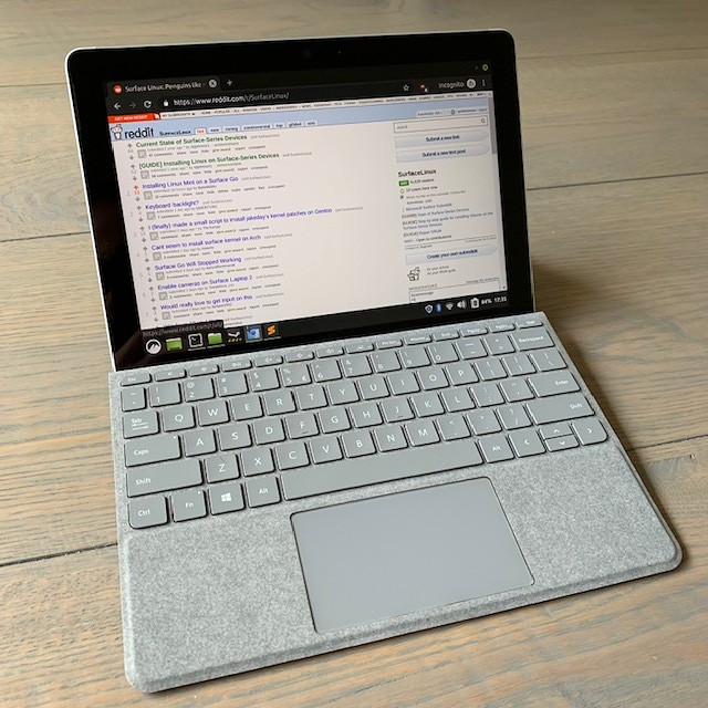 Surface Go with Linux Mint