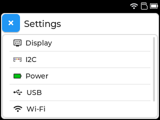 screenshot of the Settings app